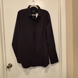 Armani Exchange Black Dress Shirt